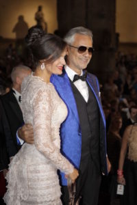 Andrea Bocelli con la moglie Veronica Berti